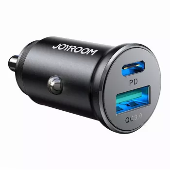 Joyroom JR-CCN05 Mini autolaadija 30W USB-A USB-C Must
