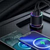 JOYROOM JR-CL10 Auto Laadija 2x USB 24W LED Taustvalgus Must