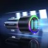 JOYROOM JR-CL10 Auto Laadija 2x USB 24W LED Taustvalgus Must