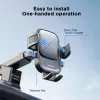 Joyroom JR-OK6 autotelefonihoidik - kinnitus iminapaga armatuurlauale või tuuleklaasile - universaalne 4,7-7,2-tollistele nutitelefonidele - 360° pöörlemine - must