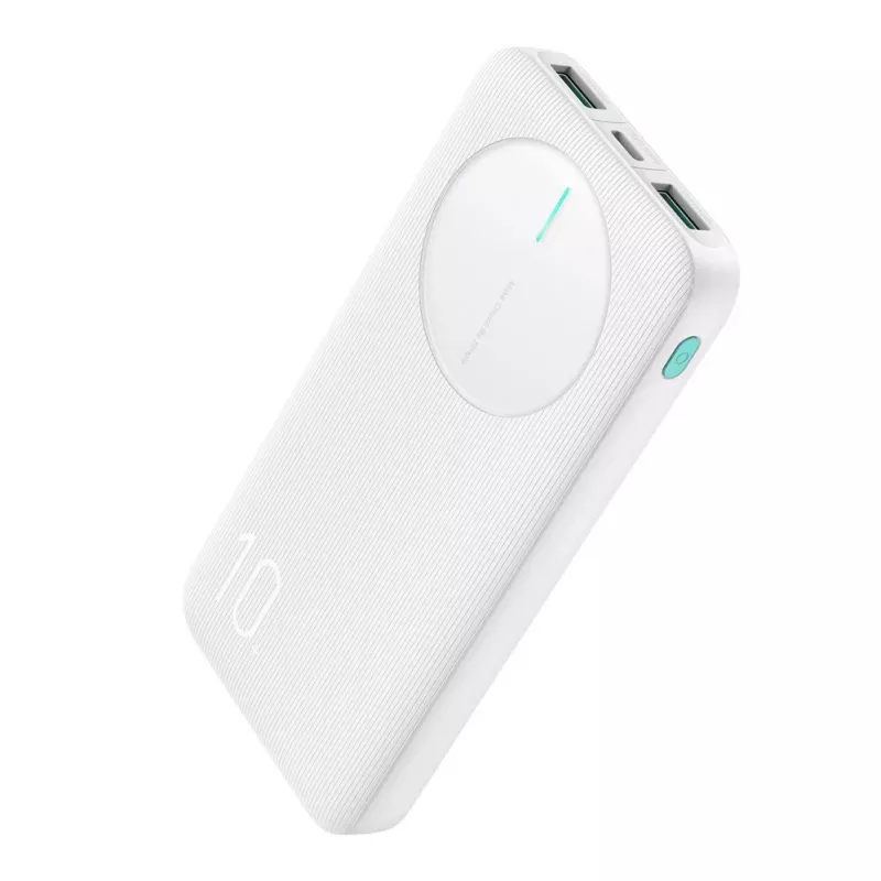 Joyroom JR-PBF12 Power Bank 10000mAh 2.4A Dual USB-A USB-C Valge