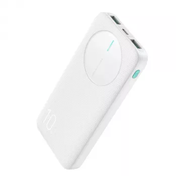 Joyroom JR-PBF12 Power Bank 10000mAh 2.4A Dual USB-A USB-C Valge