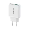 JOYROOM JR-TCF14-WHT 20W PD 3.0 & QC 3.0 Dual-Port USB Wall Charger - Valge