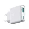 JOYROOM JR-TCF14-WHT 20W PD 3.0 & QC 3.0 Dual-Port USB Wall Charger - Valge