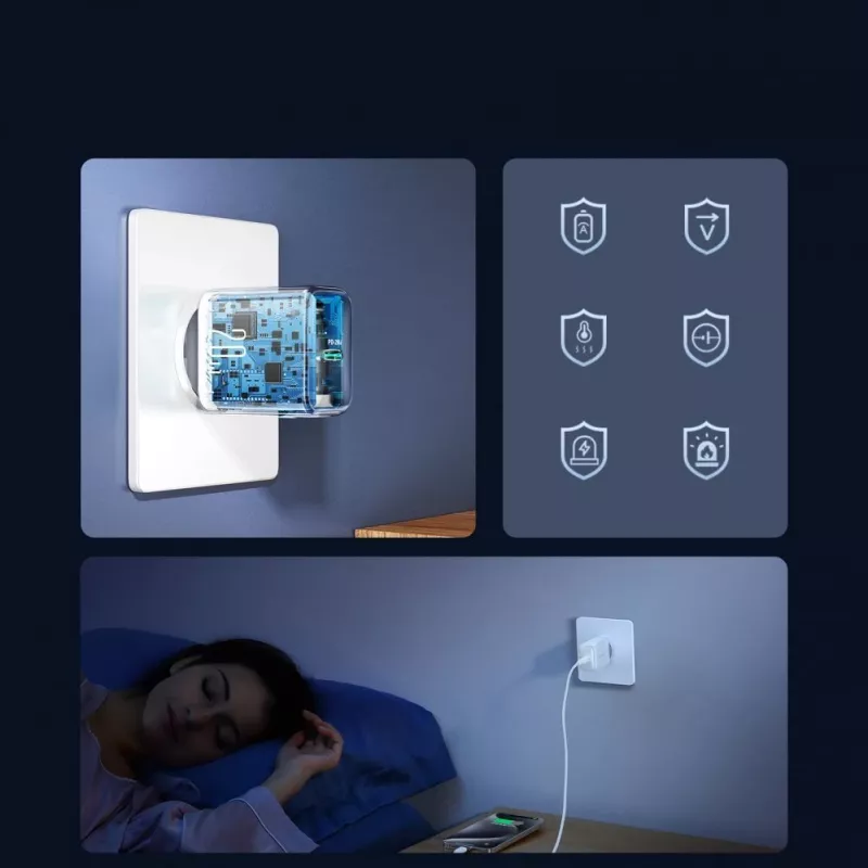 JOYROOM JR-TCF20 20W USB-C seinadapter USB-C - USB-C kaabliga (1 m)