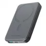 JOYROOM JR-W020 Mini Power Bank 5000mAh 20W USB-A USB-C Wireless Charging - Must + USB-C kaabel