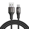 Joyroom Light-Speed Series USB-A to USB-C kaabel, 100W, 1,2m, must (S-A25)
