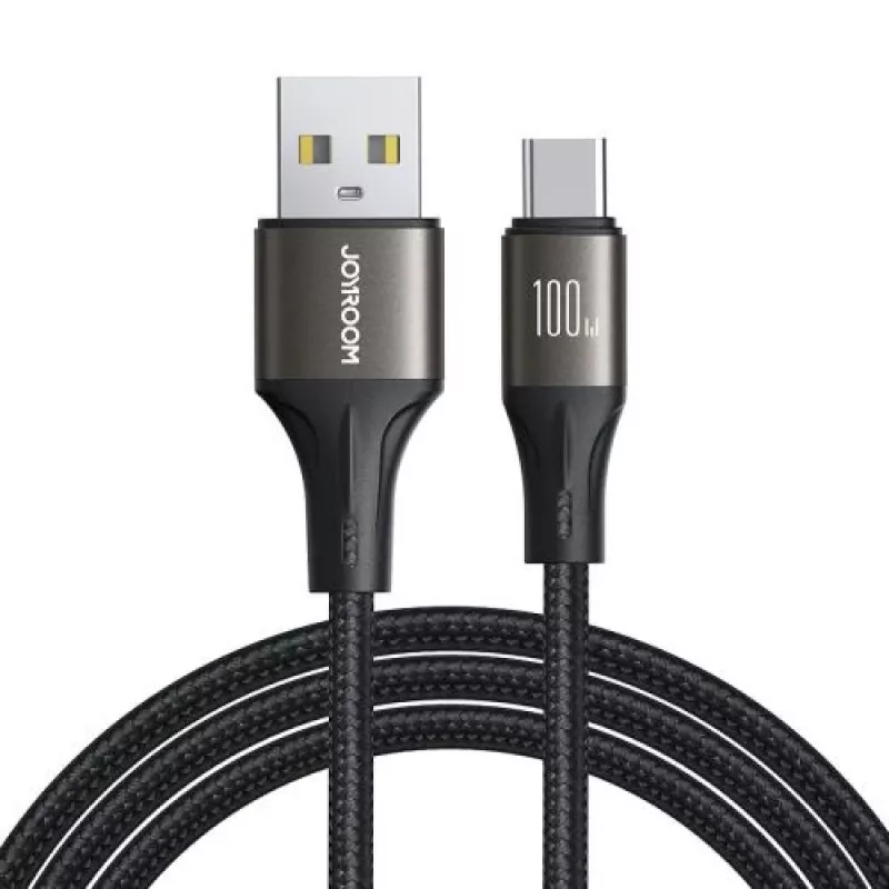Joyroom Light-Speed Series USB-A to USB-C kaabel, 100W, 1,2m, must (S-A25)