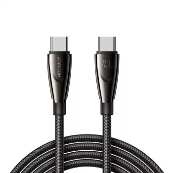 JOYROOM Pioneer 240W USB-C to USB-C kaabel SA31-CC5 1.2m Must