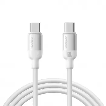 JOYROOM S-A62 Lively Series 60W USB-C to USB-C kaabel 1,2 m valge