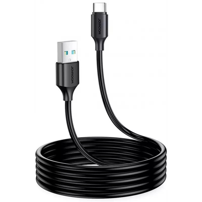 JOYROOM S-UC027A9 USB-A to USB-C kaabel 2M must 3A kiirlaadimine ja andmesünkroonimine