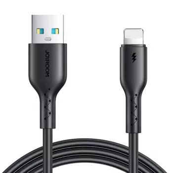 Joyroom SA26-AL3 USB-A–Lightning Flash Charge kaabel, 3A, 1m, must