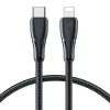 Joyroom Surpass seeria USB-C to Lightning kiirlaadimis- ja andmekaabel 20W PD, 1.2m, must (S-CL020A11)