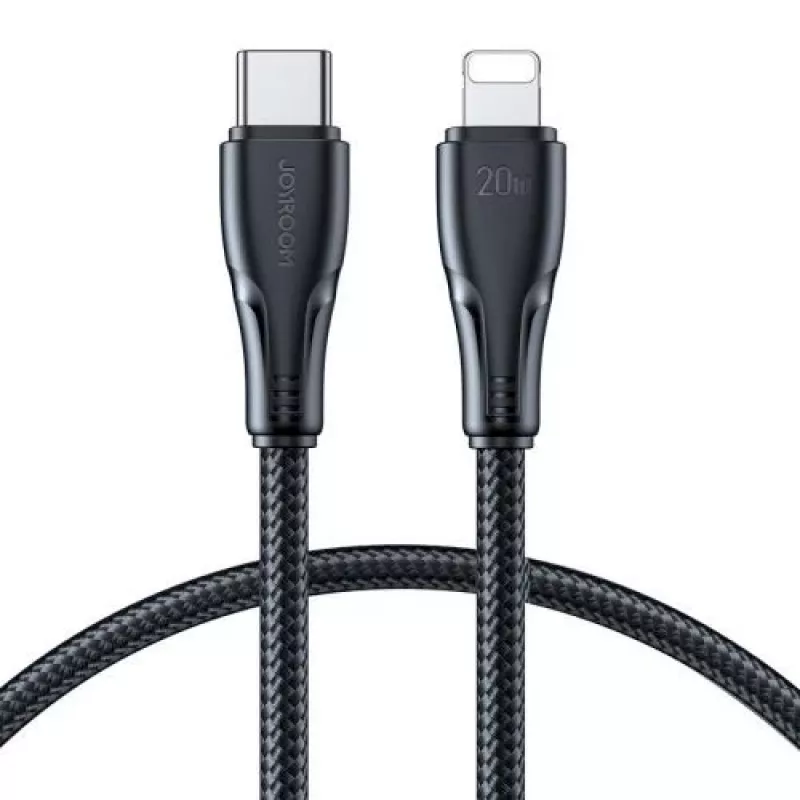 Joyroom Surpass seeria USB-C to Lightning kiirlaadimis- ja andmekaabel 20W PD, 1.2m, must (S-CL020A11)