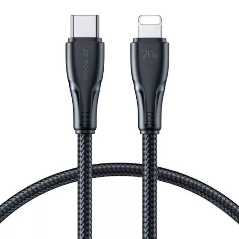Joyroom Surpass seeria USB-C to Lightning kiirlaadimis- ja andmekaabel 20W PD, 1.2m, must (S-CL020A11)