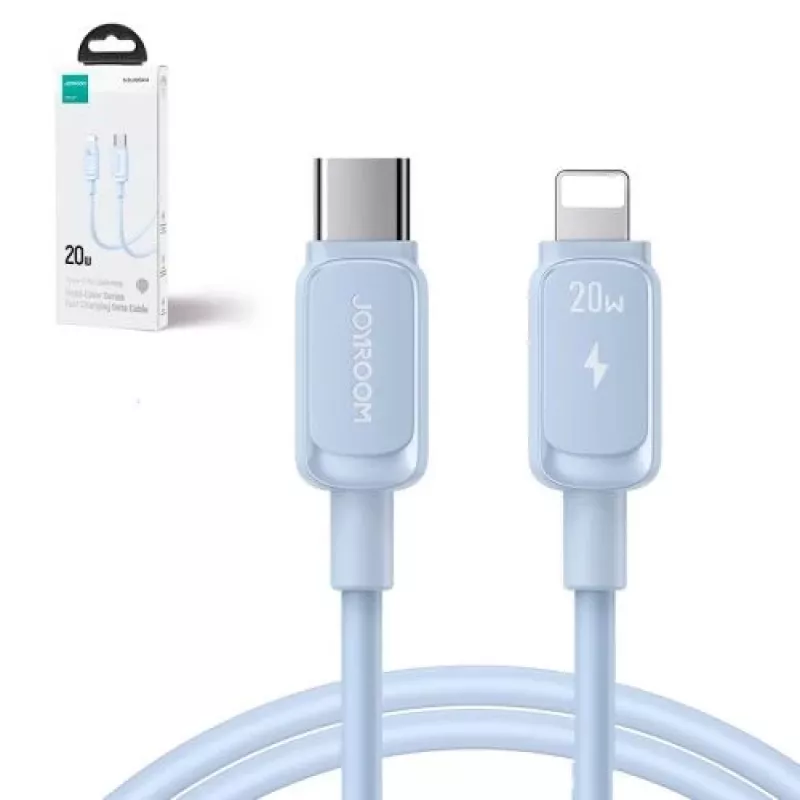 Joyroom Type-C to Lightning kaabel Multi-Color Series A14, 20W, 480Mbps, 1,2m, sinine (S-CL020A11BL)