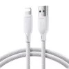 Joyroom USB-A to Lightning kaabel Multi-Color Series A14, 480 Mbps, 3A, 1,2 m, valge (SA34-AL3)