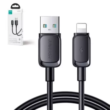 Joyroom USB-A to Lightning kaabel Multi-Color Series A14, 480Mbps, 2.4A, 1,2m, must (S-AL012A14B)