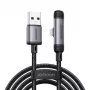Joyroom USB-A to Lightning EnjoyX Series 90 Degree Cable A56, 3A, 480Mbps, 1.2m, Must (S-A56)