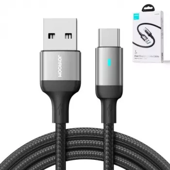 JOYROOM USB-A to USB-C andmekaabel, 3A, 1,2 m, must (S-UC027A10)