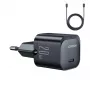 Joyroom USB-C 20W PD Mini Laadija USB-C-Lightning Kaabliga - Must