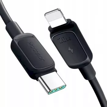 JOYROOM USB-C to Lightning kaabel Multi-Color Series A14, 20W, 480 Mbps, 1,2 m, must (S-CL020A111B)
