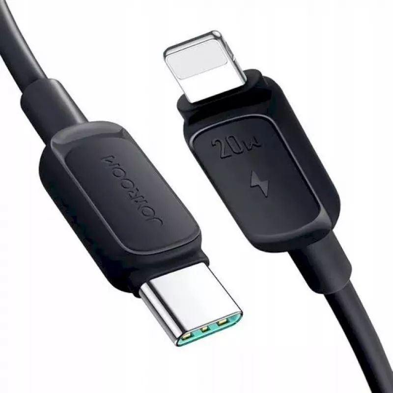 JOYROOM USB-C to Lightning kaabel Multi-Color Series A14, 20W, 480 Mbps, 1,2 m, must (S-CL020A111B)