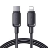 JOYROOM USB-C to Lightning kaabel Multi-Color Series A14, 20W, 480 Mbps, 1,2 m, must (S-CL020A111B)