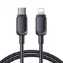 JOYROOM USB-C to Lightning kaabel Multi-Color Series A14, 20W, 480 Mbps, 1,2 m, must (S-CL020A111B)