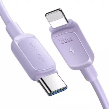 JOYROOM USB-C to Lightning kaabel Multi-Color Series A14, 20W PD, 480 Mbps, 1.2m, Lilla (S-CL020A11P)