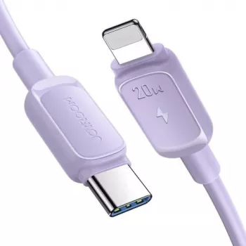JOYROOM USB-C to Lightning kaabel Multi-Color Series A14, 20W PD, 480 Mbps, 1.2m, Lilla (S-CL020A11P)
