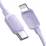 JOYROOM USB-C to Lightning kaabel Multi-Color Series A14, 20W PD, 480 Mbps, 1.2m, Lilla (S-CL020A11P)