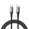 JOYROOM USB-C to USB-C Flash seeria kaabel A28 60W PD kiirlaadimine 480Mbps andmeedastus 2m must
