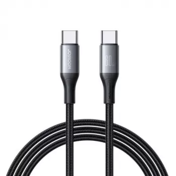 JOYROOM USB-C to USB-C Flash seeria kaabel A28 60W PD kiirlaadimine 480Mbps andmeedastus 2m must