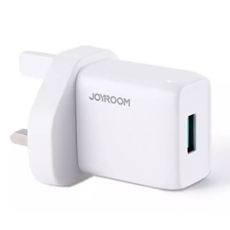 Joyroom USB seinadapter 2.1A UK-pistikuga (L-1A101) Valge
