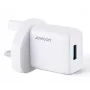 Joyroom USB seinadapter 2.1A UK-pistikuga (L-1A101) Valge