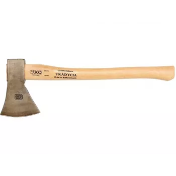 JUCO 33007 Kirves - 600g Sepistatud süsinikterasest pea, 360mm puidust käepide