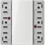 JUNG LS 5073 TSM surunupuga lüliti sisu, 3-kordne, 10A 250V, Alpine White