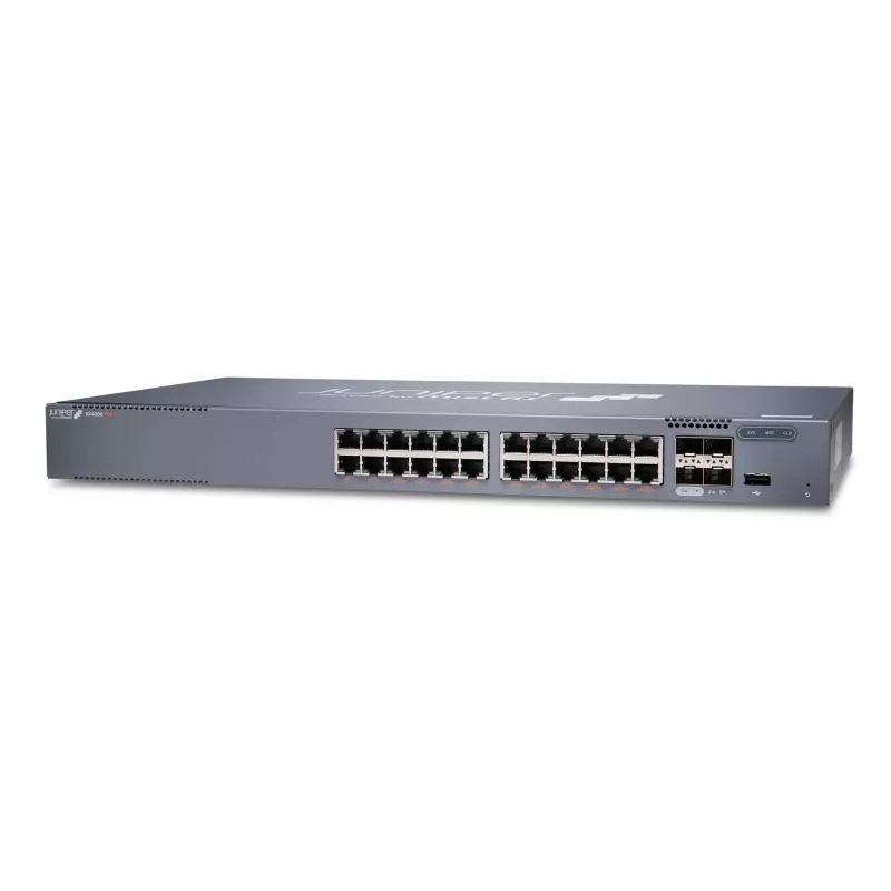 Juniper EX Series EX4000-24P Switch - L3 Managed - 24 Ports Gigabit PoE+ - 4x 10GbE SFP+ Uplinks - Rackmount 1U