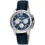 JUST CAVALLI MAN JC1G175L0225 42mm sinise numbrilaual ja nahkrihmaga kvartskell