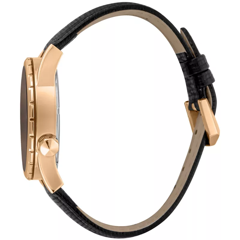 JUST CAVALLI MAN JC1G217L0035 Kvarts Analoogkell 42mm Musta Sihtnumbri ja Roostevabast Terasest Korpusega Musta Nahast Rihmaga