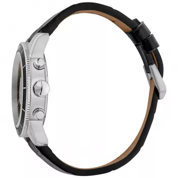 JUST CAVALLI MAN Watch JC1G215L0015 42mm Black Dial Leather Strap