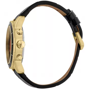 JUST CAVALLI MAN Watch JC1G215L0025 (42mm) - Musta numbrilauga, nahkrihmaga