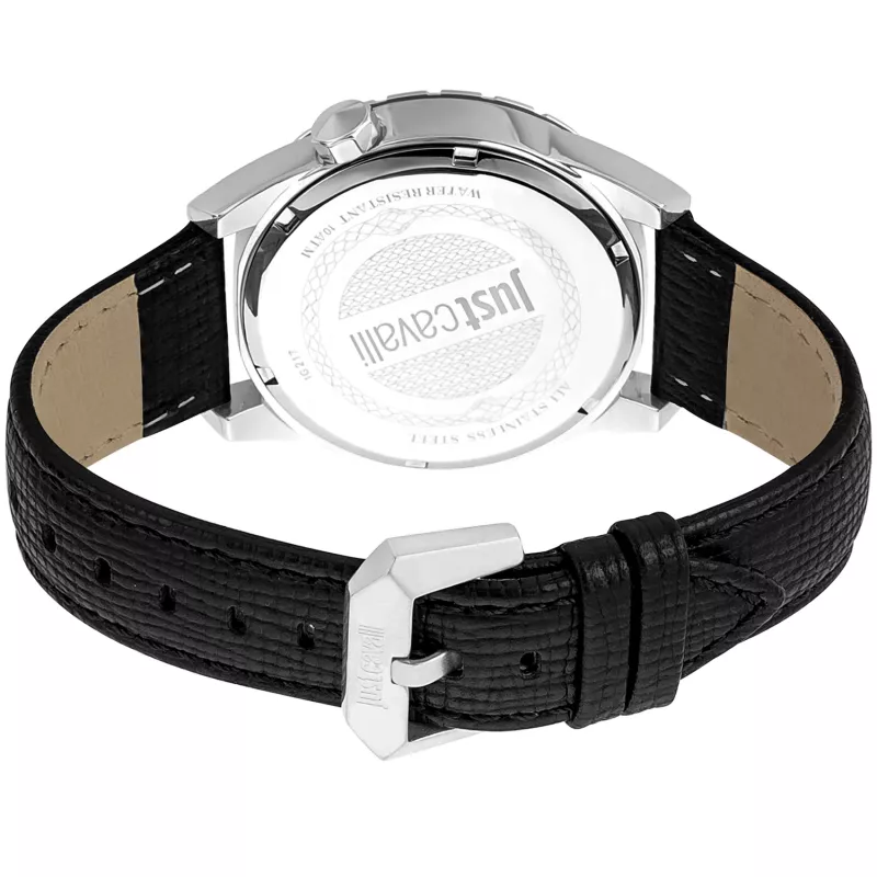 JUST CAVALLI meeste kvarts-analoogkell JC1G217L0025 42mm sinise numbrilaud ja sinise nahkrihmaga