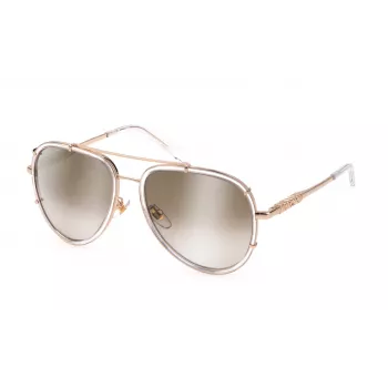 JUST CAVALLI Unisex Päikeseprillid SJC029V570P79 Pruun Havana Raam Hall Polariseeritud Lääts 57/17/140 mm