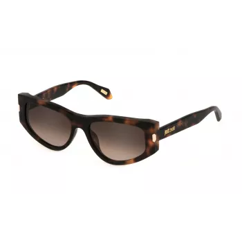 JUST CAVALLI Unisex Päikeseprillid SJC034-5509AJ Havana Plastikraamiga Pruuni Gradientklaasiga 55/17/140 mm