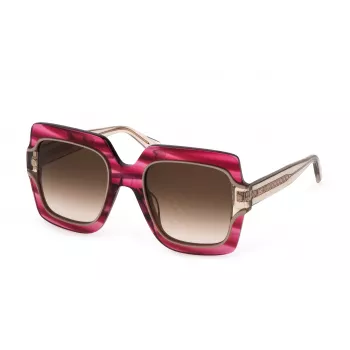 JUST CAVALLI Naiste liblikas/kassisilm päikeseprillid SJC023V530933 - Läikiv must raam, gradient suitsuklaas, 53mm