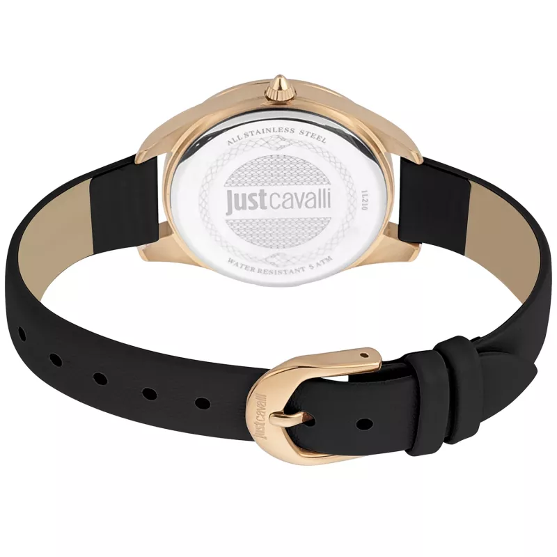 JUST CAVALLI Naiste JC1L210L0025 32mm Kvarts Analoogkell - Hõbedane Siht, Pruun Nahk