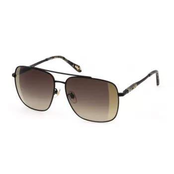 JUST CAVALLI Naiste päikeseprillid SJC030-61305G - Läikiv must raam, hall gradientlääts, 61 mm