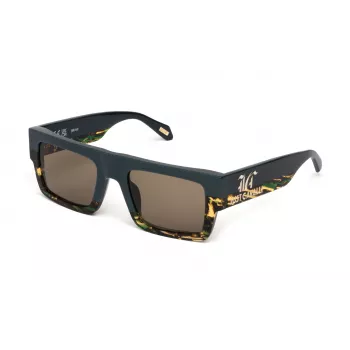JUST CAVALLI Naiste Päikeseprillid SJC103V5307RR Must Atsetaat Ruudukujuline Raam Hall Gradient Lääts 53mm